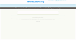 Desktop Screenshot of kandlacustoms.org