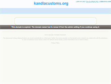 Tablet Screenshot of kandlacustoms.org